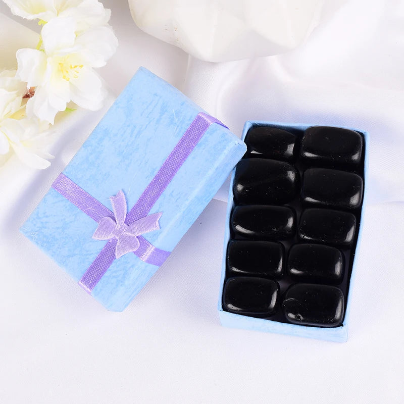 10 Pcs /Set Natural Tumbled Stone 15-20Mm Mix Rock and Quartz Rose Bead Chakra Healing Crystal Irregular Polishing Amethyst Home