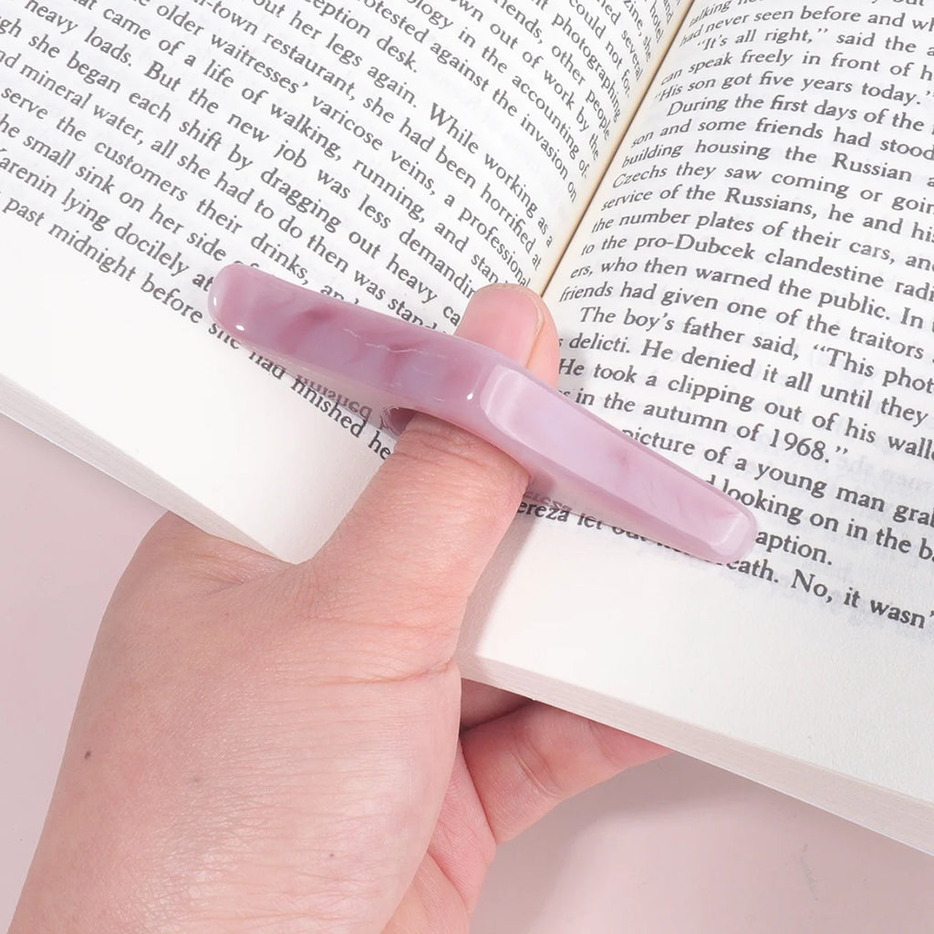 Marbled Thumb Book Page Holder