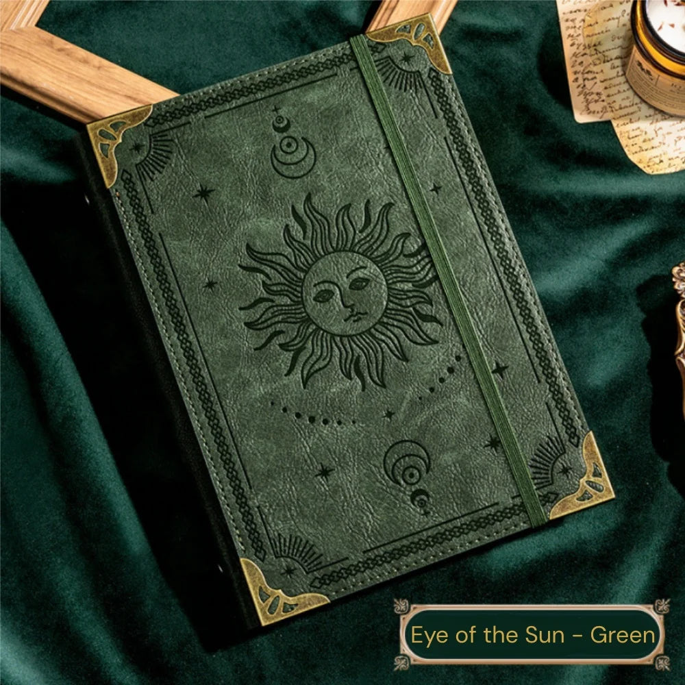 Leather Traveler'S Notebook Retro Handmade Diary Portable Sketchbook Cowhide Gift Tree of Life Notebook Workbook