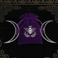 1Pcs Tarot Storage Velvet Bag Drawstring Suede Pocket Board Game Card Embroidery Package Witchcraft Supplies for Altar Tarot Box